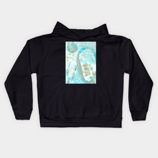 Art Acrylic artwork abstract painting Kids Hoodie